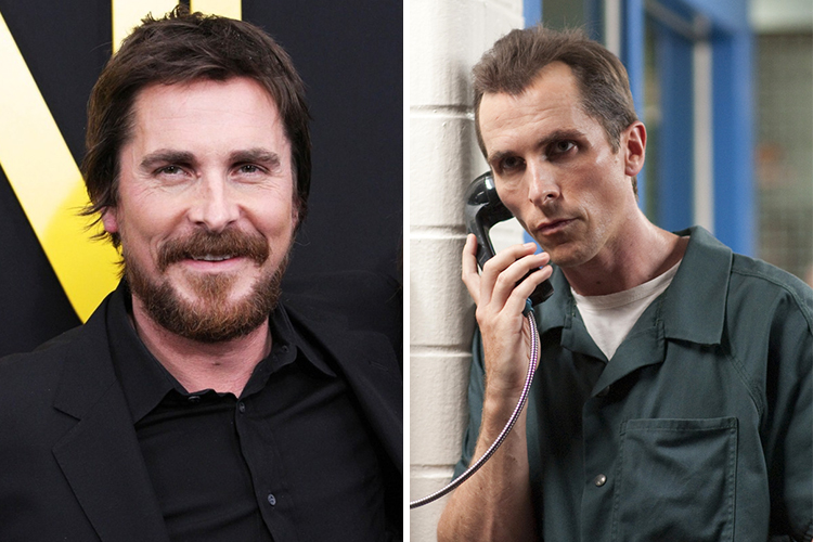 Photos of Christian Bale who lost 70 lbs for the role in The Machinist