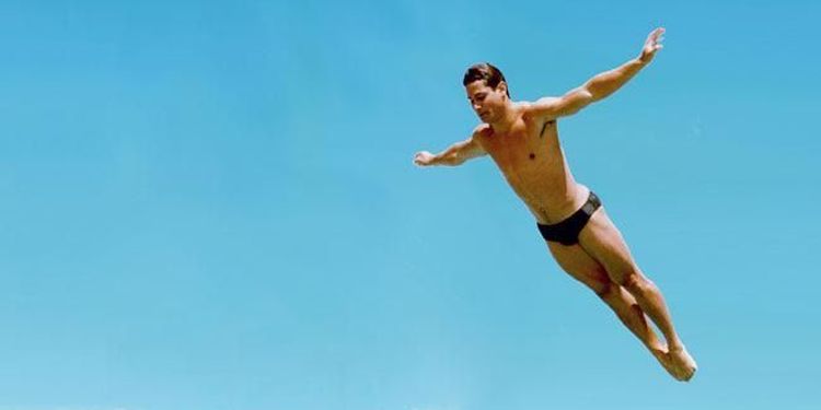 Photo of Greg Louganis who won gold despite of serious head injury