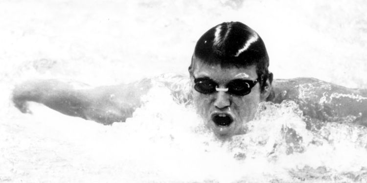 Photo of swimmer Jeff Float who won Olympic gold medal despite being deaf