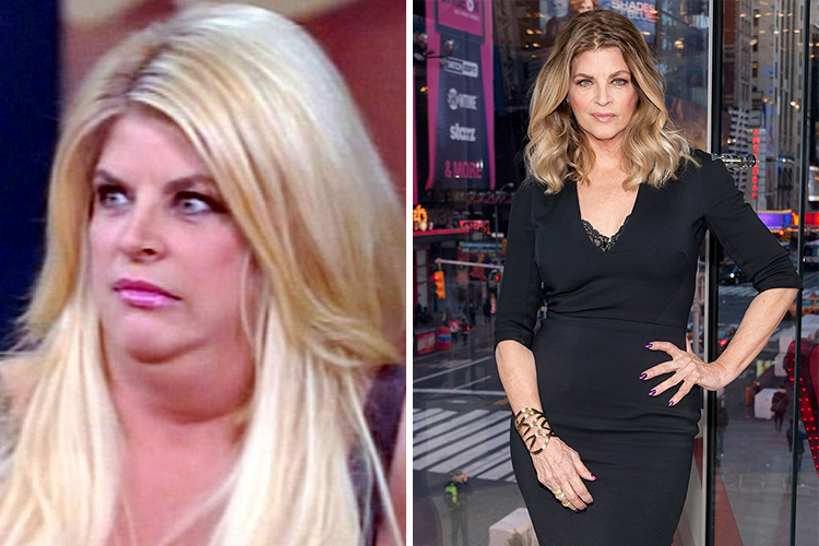 Photo of Kirstie Alley who lost 50lbs using jenny Craig methof