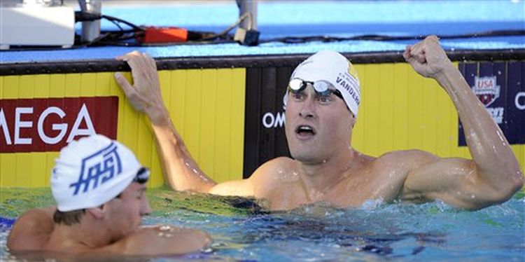 Photo of swimmer Pete Vanderkaay who competed and won medals despite suffering from asthma