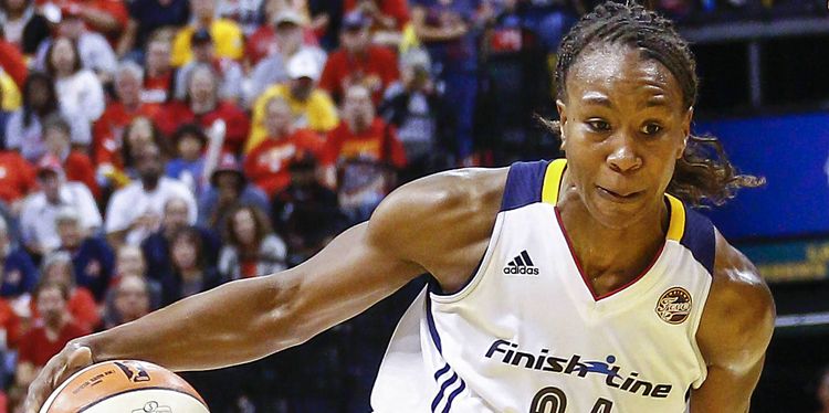 Photo of Basketball Player, Tamika Catchings who plays despite sever hearing issues