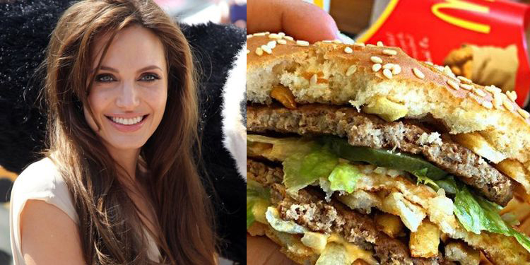 Image of Angelina Jolie favorite food