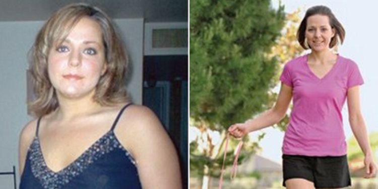 Image of Jennifer Muirhead before and after natural weight loss transformation