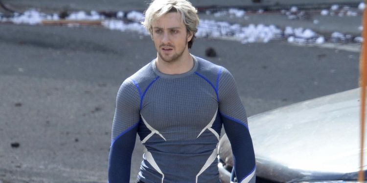 Photo of Aaron Taylor-Johnson in Avengers: Age of Ultron looking fit