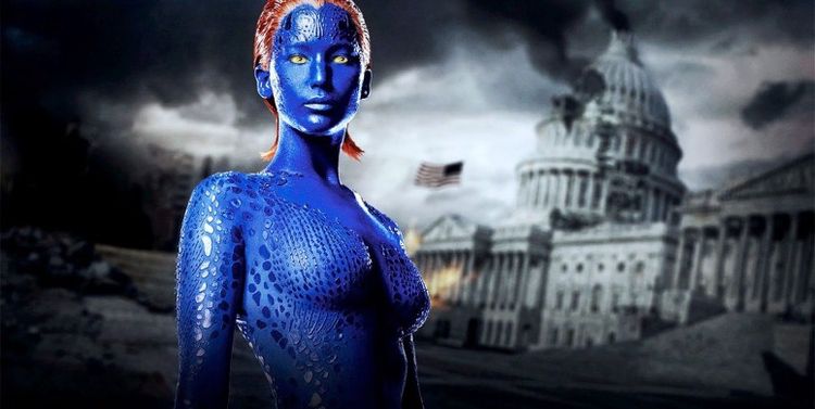 Photo of Jennifer Lawrence in X Men First Class looking amazingly fit