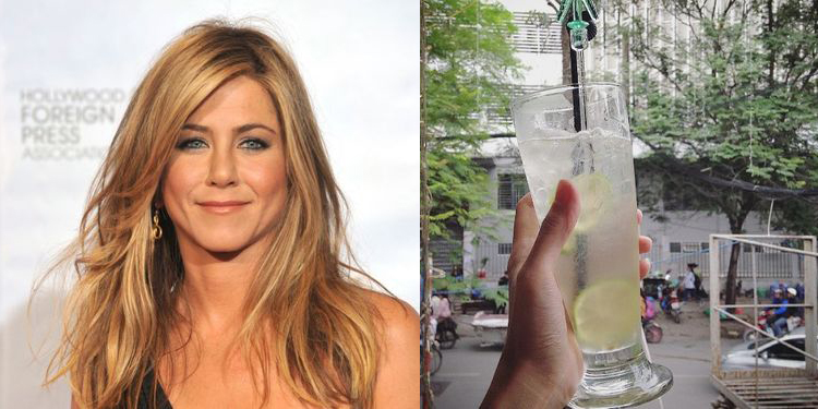 Image of Jennifer Aniston and her health tip