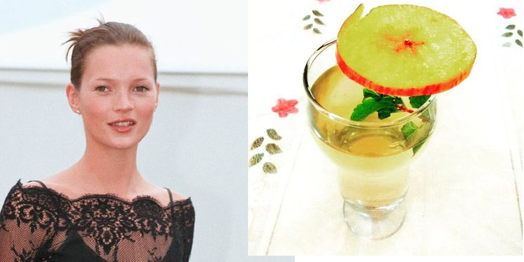 Image of Kate Moss and her health tip