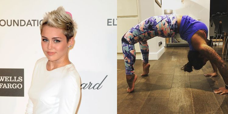 Image of Miley Cyrus and her health tip