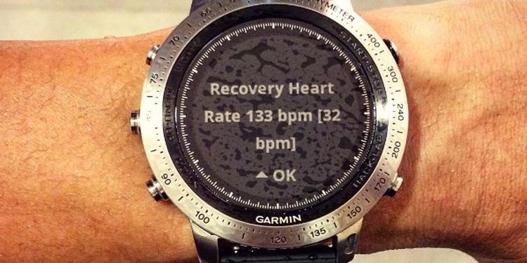 images of the watch showing heart rate 