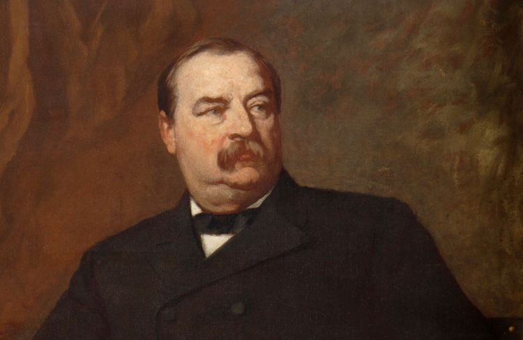 Portrait of Grover Cleveland who suffered from nephritis