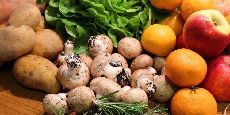 Image of fruits and vegetable on the table