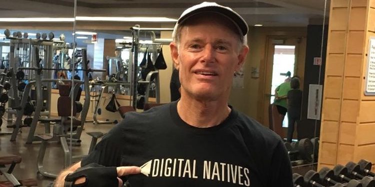 Wellness warrior David Perlmutter in the gym