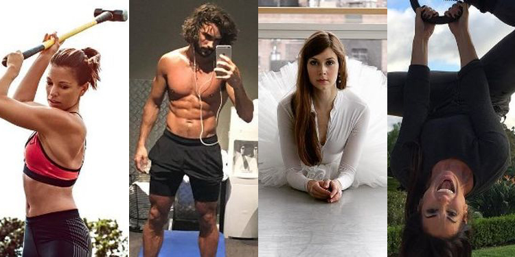 Image of Marie Purvis, Joe Wicks, Mary Helen Bowers, and Natalie Jill who have the hottest health accounts on instagram