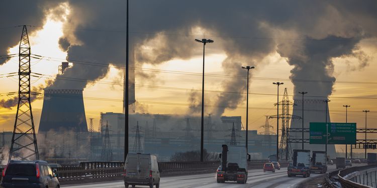 Photo of a toxic fumes in thermal power plant