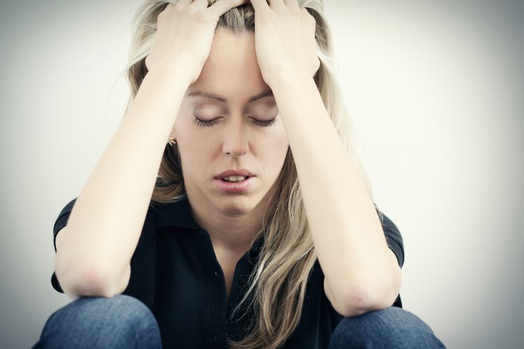 Photo of a chronically stressed woman