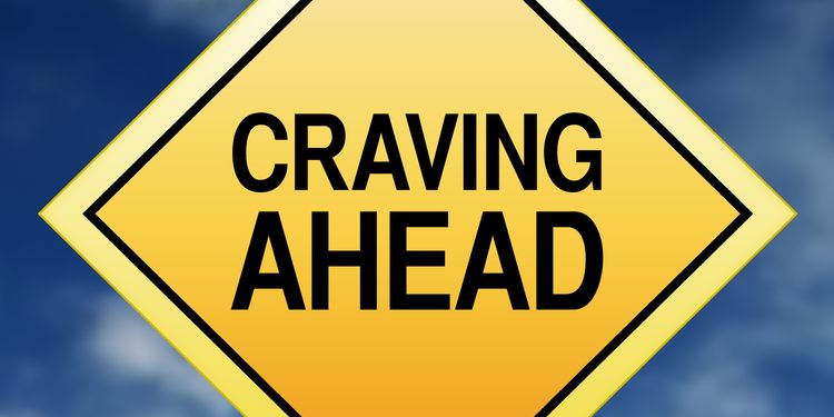 Illustration of a traffic sign saying - CRAVING AHEAD