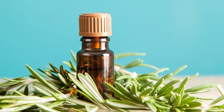 Photo of an essential oil bottle