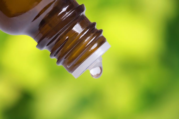 Photo of a bottle of Essential Oils