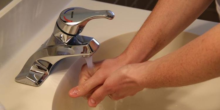 Photo of washing hands procedure