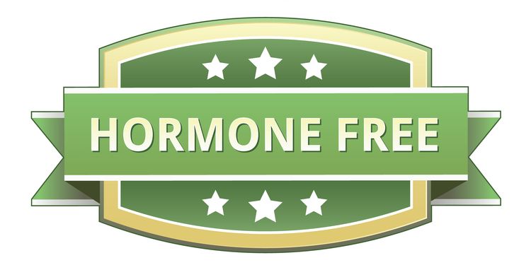 Hormone free food label