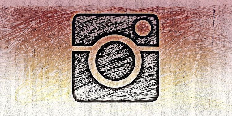 Drawing of an Instagram logo