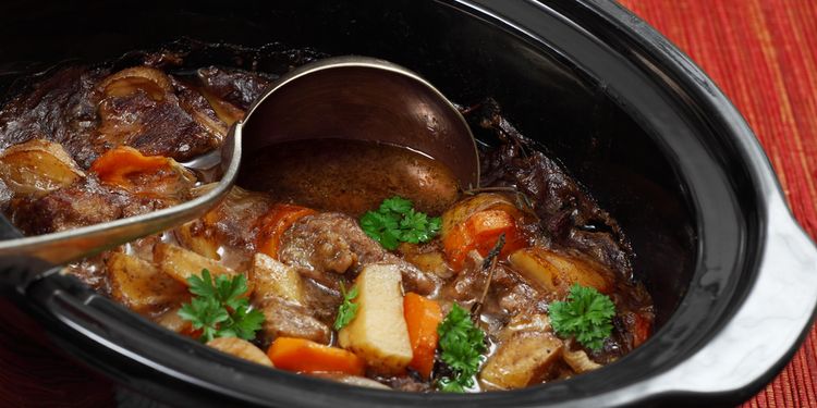 Photo of a food in slow cooker pot