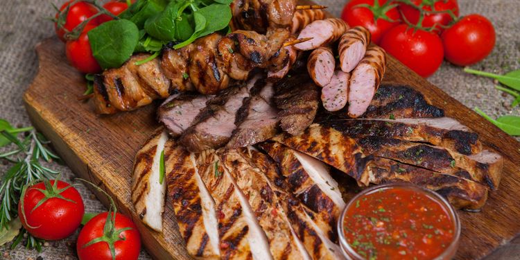 Photo of a platter with mixed meats