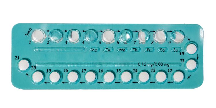 Photo of oral contraceptive pill strip