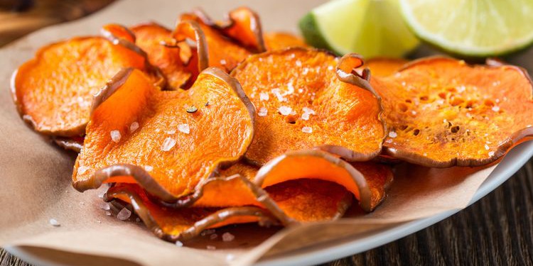 Photo of organic baked pumpkin chips