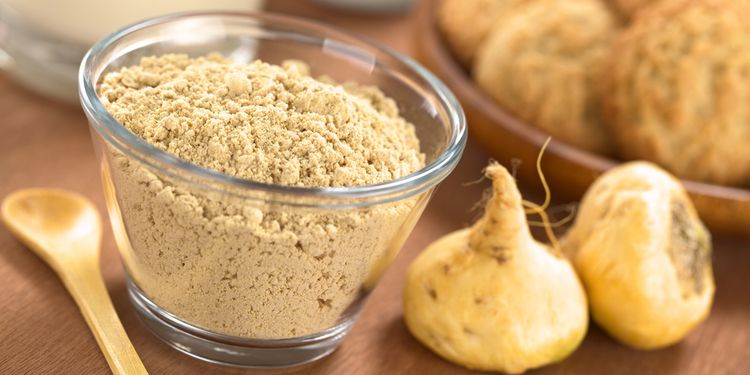 Photo of a powdered maca root that improves sex drive