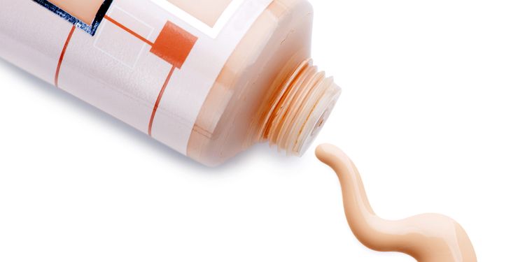 Photo of a toxic liquid foundation tube