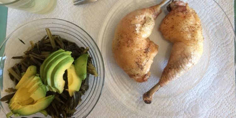 Image of chicken and salad