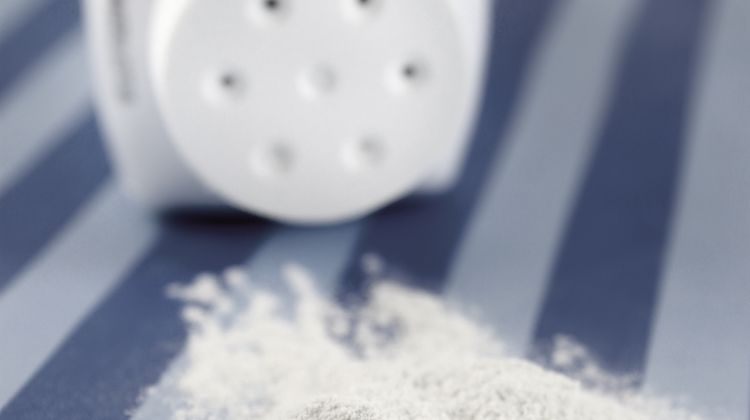 Photo of a baby powder that might be toxic