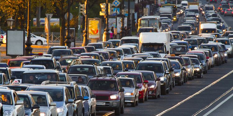 Photo of a traffic jam