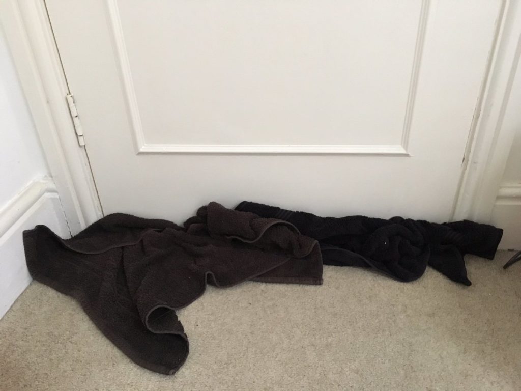 towel at door