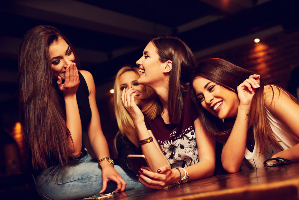 women at bar